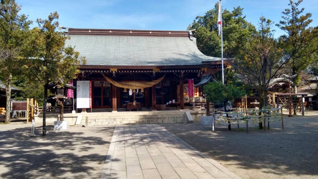 菊池神社登ったところの写真