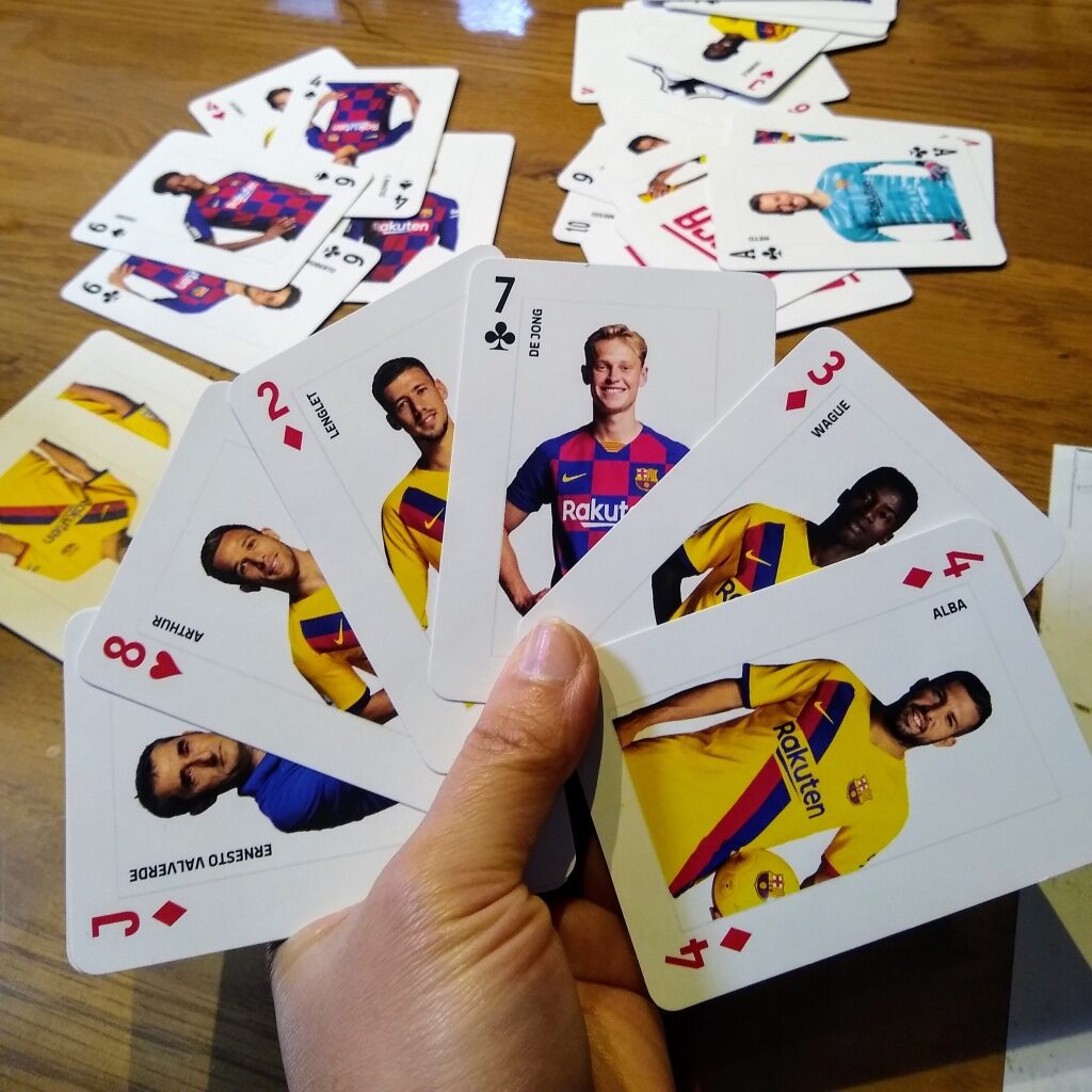 バルセロナサッカートランプ01